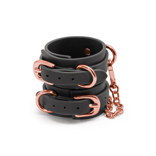 Bondage Couture Wrist Cuffs Sort Bondage Couture Wrist Cuffs Sort