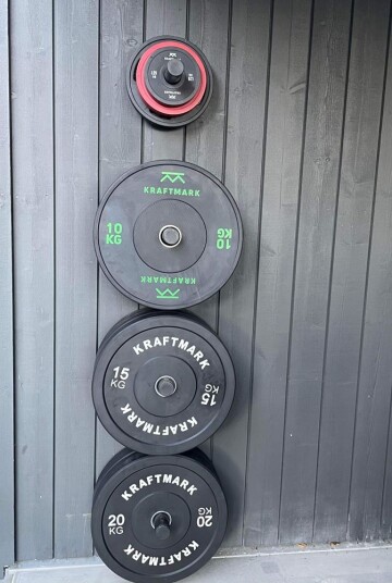 Kraftmark Oppbevaring av treningsutstyr - Veggholdere for Bumpers Kraftmark Oppbevaring av treningsutstyr - Veggholdere for Bumpers
