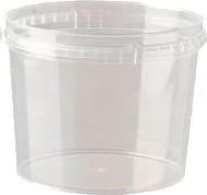 Plastbæger 800 Ml Ø122xh97 Mm Rund Pp Klar,6 Ps X 200 Stk/Krt