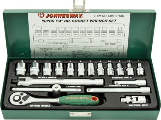 Jonnesway Pipesett 4-13mm, 18 Deler