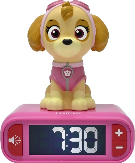 Paw Patrol Digital Vekkeklokke med Nattlampe