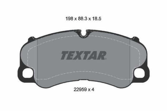 Bremseklosser TEXTAR 2295901 Bremseklosser TEXTAR 2295901