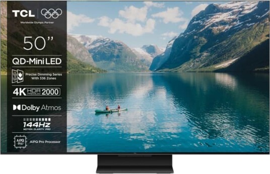 TCL 50" MQLED85K Mini-LED 4K HDR TV med 144Hz TCL 50" MQLED85K Mini-LED 4K HDR TV med 144Hz