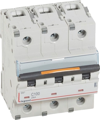 Legrand DX3 MCB automatsikring C100 3P 4.5M 25kA