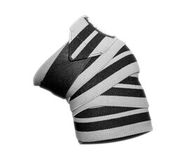 Knee Wraps, grey/black, 2 m, Gorilla Wear Knee Wraps, grey/black, 2 m, Gorilla Wear