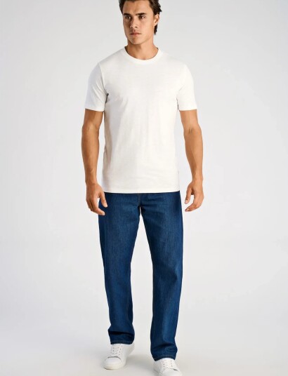 Lindbergh Organic Slub Yarn O Neck Tee S/S   White   XXL