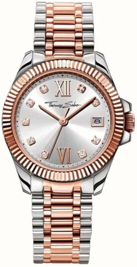 Thomas Sabo Dameklokke WA0219 272 201 Sølvfarget/Rose gulltonet