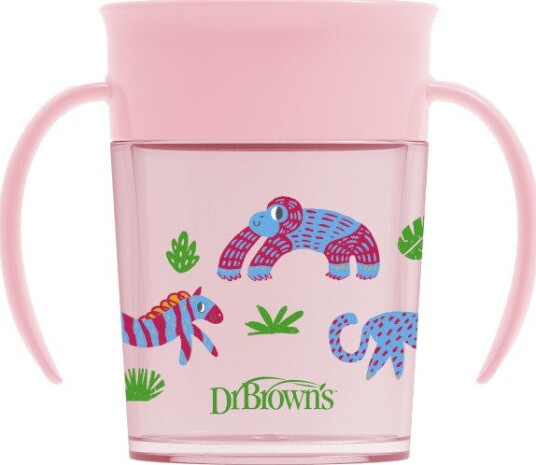 Dr. Brown's Cheers 360° Tutekopp 200 ml Fra 6 Mnd Rosa