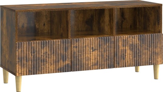  TV skap med skuff Røkt Eik 102 x 34,5 x 50 cm Konstruert tre
