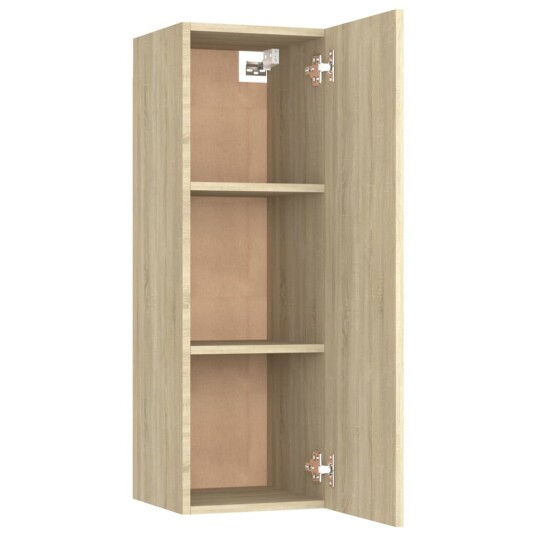 vidaXL TV-benk sonoma eik 30,5x30x90 cm sponplate