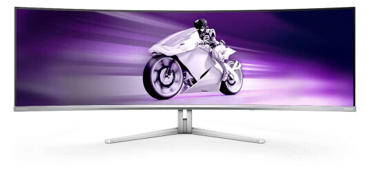 Philips Evnia 8000 49" QD-OLED Gamingskjerm 5120x1440 144Hz Hvit