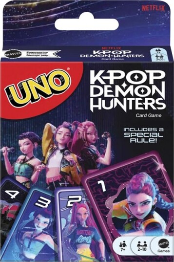 Mattel Uno K-Pop Demon Hunters Barnespill med 112 kort Mattel Uno K-Pop Demon Hunters Barnespill med 112 kort