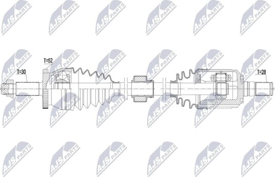 NTY NPW HY 677 Drivaksel