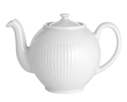 Pillivuyt Plissé tekanne 1,5 l Hvit