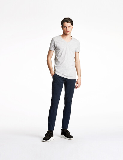 Lindbergh Classic Stretch Chino W?. Belt - Navy - 29 x 32 Lindbergh Classic Stretch Chino W?. Belt - Navy - 29 x 32