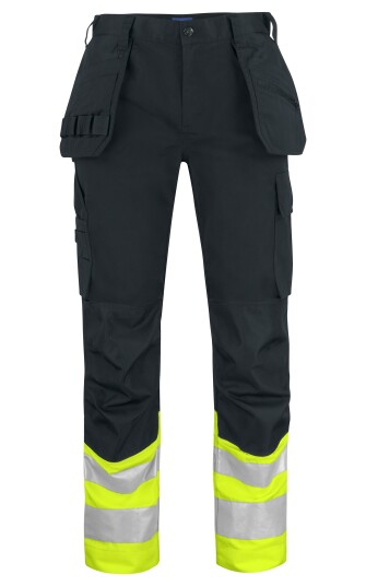 ProJob 6534 Arbeidsbukse En Iso 20471 Kl 1 Yellow/Black D104