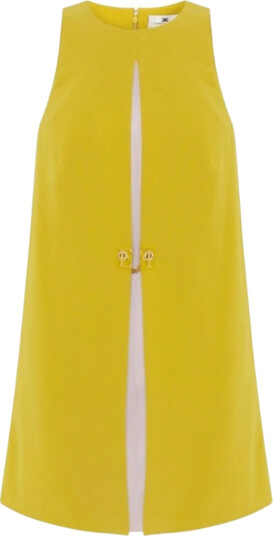 Elisabetta Franchi Dame Kjoler Gul L,
