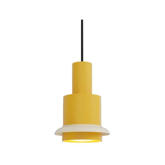 Chaumont Pendel Ø19xH28 Yellow/White DCW Chaumont Pendel Ø19xH28 Yellow/White DCW