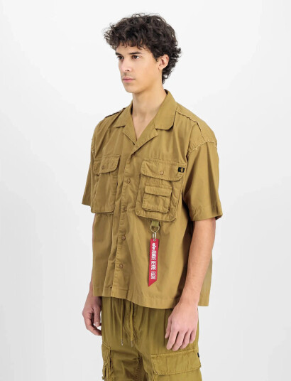 Alpha Industries Aloha Safari Shirt - Brown - M