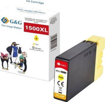 G&G Blekk Kompatibel Med Canon Pgi 1500Xly/9231B001 Xl Patron Gul