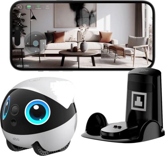Enabot Robotkamera EBO Air 2 Plus 3k Ai-Assistent Hvit