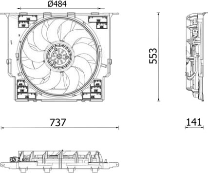 Kjølevifte MAHLE CFF 645 000P