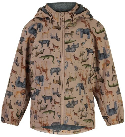 Mikk line Softshell Jakke m. Fleece Resirkulert Nougat m. Dy Mikk line 3 år (98) Softshell Brun