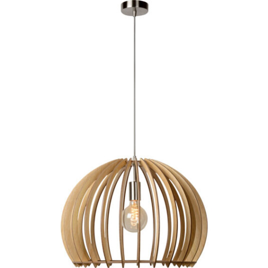 Lucide Bounde Pendellampe E27 Lyst Treverk - 91909
