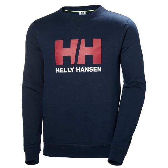 Helly Hansen Herre HH Logo Genser Med Rund Hals Marineblå XL RødXL
