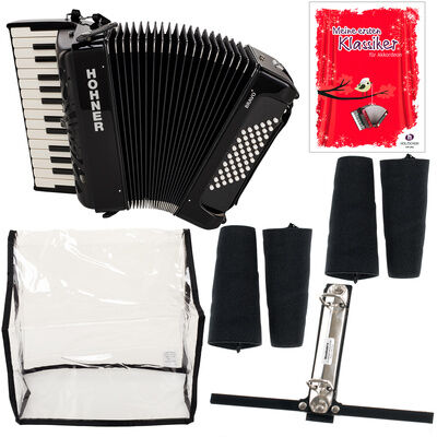 Hohner Bravo II 48 Svart Set Hohner Bravo II 48 Svart Set