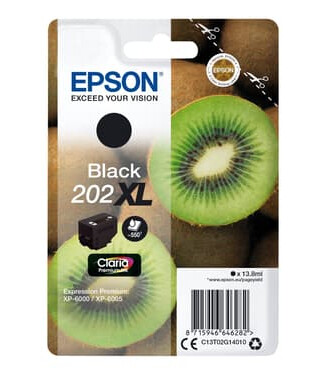 Epson Blekk Svart 13.8ml 202xl - Xp-6000/xp-6005