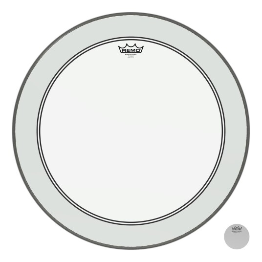 Remo P3-1323-C2- Powerstroke P3 Clear Bass Drumhead, 23"