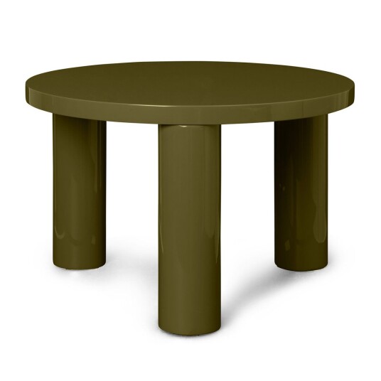 ferm LIVING Post salongbord small Ø 65 cm Oliven