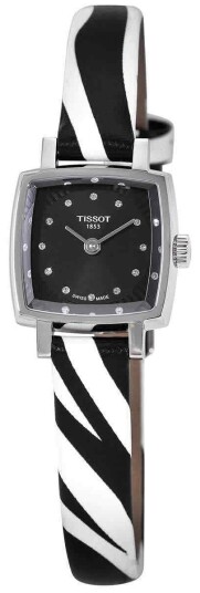 Tissot Dameklokke T058.109.17.056.00 Lovely Sort/Lær