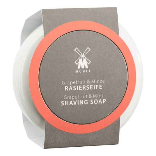 Mühle barbersåpe i porselenskål - Grapefrukt og mint Mühle barbersåpe i porselenskål - Grapefrukt og mint