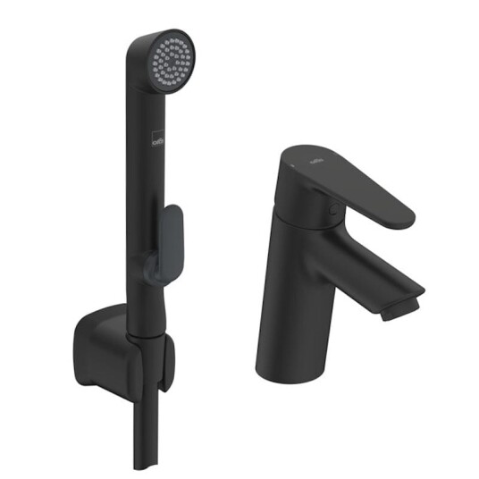 Oras Armatur Optima Small, Standard Hendel med Bidetta Svart Matt (GRO-4200673)