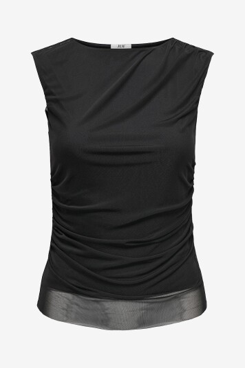 JDY - Topp jdyElsa S/L O Neck - Svart