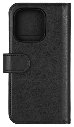 Essentials iPhone PU deksel – Svart avtakbart – 16 Pro