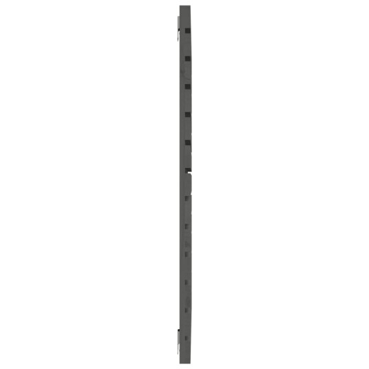 vidaXL Veggmontert sengegavl grå 146x3x91,5 cm heltre furu