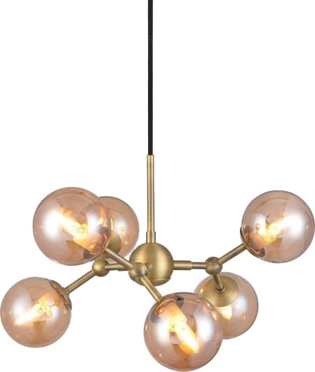 Halo Design Atom Taklampe Mini Antikk Messing Halo Design Atom Taklampe Mini Antikk Messing