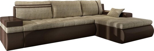 Lavona Divansovesofa Høyre - Beige/Grå