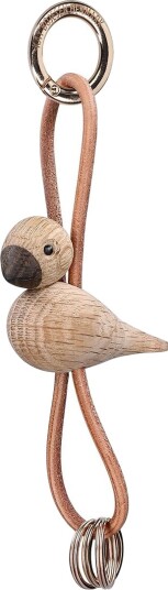 Kay Bojesen Nøkkelring Fugl Eik og Gull - Naturlig Design