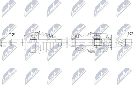 NTY NPW-RE-224 Drivaksel