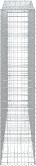 vidaXL Gabionkurver buede 4 stk 400x50x220/240 cm galvanisert jern