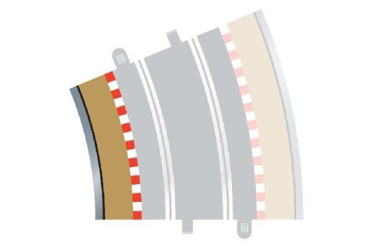 Scalextric C8282 Rad 4 Inner borders & barriers C8282