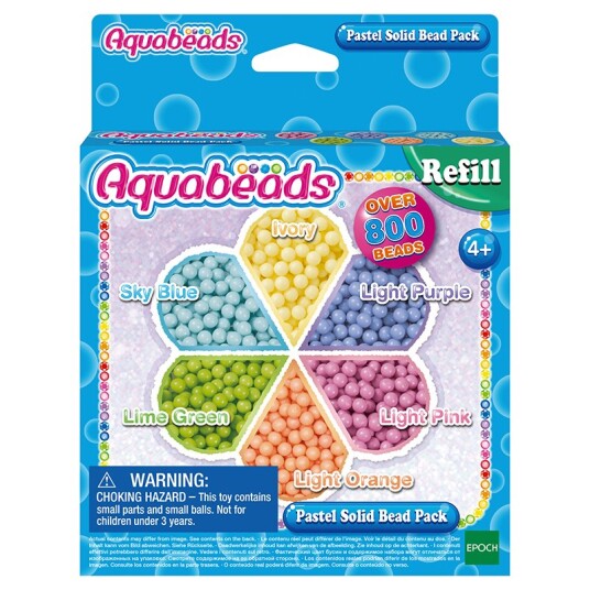 Aquabeads Refill Perlesett Solid Bead Pastell Pakke Aquabeads Refill Perlesett Solid Bead Pastell Pakke