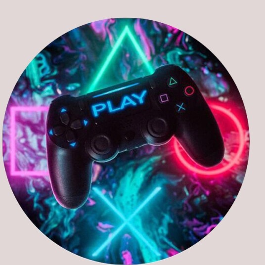 Veggklistremerke PLAY / Joystick / Runde