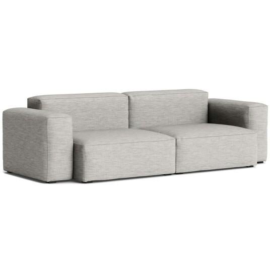 Hay Mags Soft Low 2,5 seterbenk Comb. 1 Ruskin 33 / Lysegrå Søm