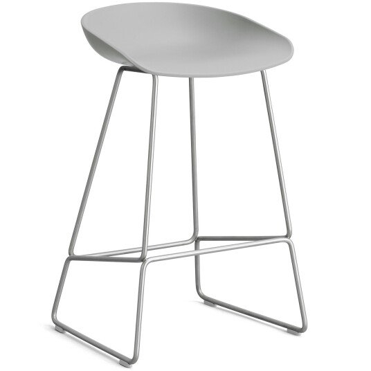 Hay AAS 38 2.0 Barstol 65 cm Rustfritt Stål / Concrete Grey