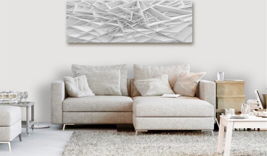 Tavle Complicated Geometry 1 Part Narrow 120X40 Artgeist sp. z o. o.